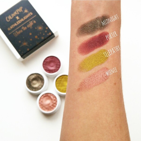 Kathleenlights x ColourPop Where the Night Is Swatches